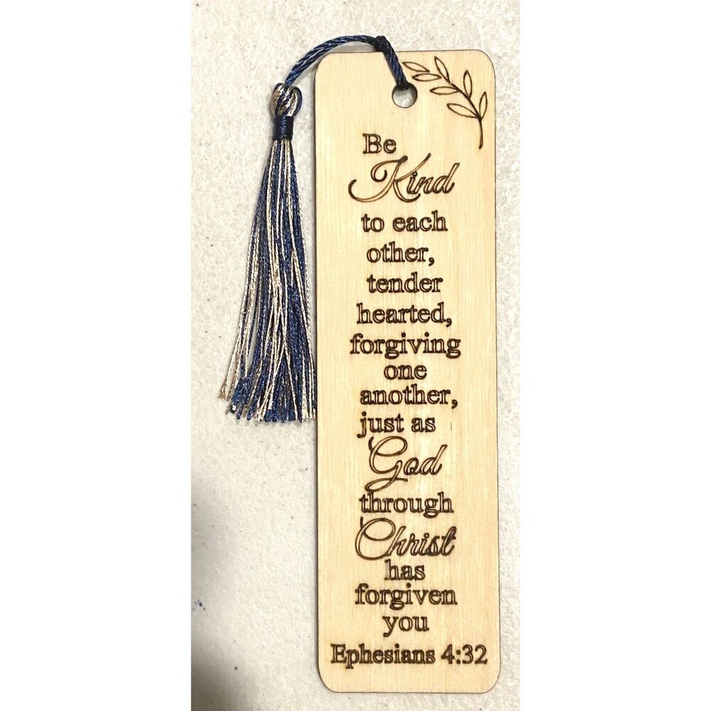 6" Wood Bookmark - Bible Verse - Ephesians 4:32 - B007